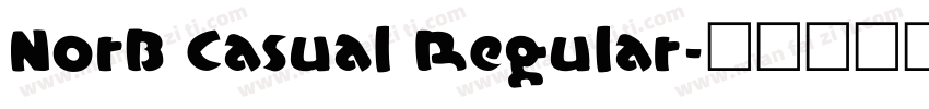 NorB Casual Regular字体转换